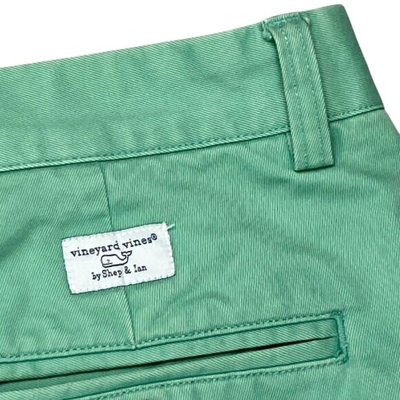 Vineyard Vines Shorts Mens Sz 36 Green The Club Prep Country Club Classic Chinos - Picture 5 of 10
